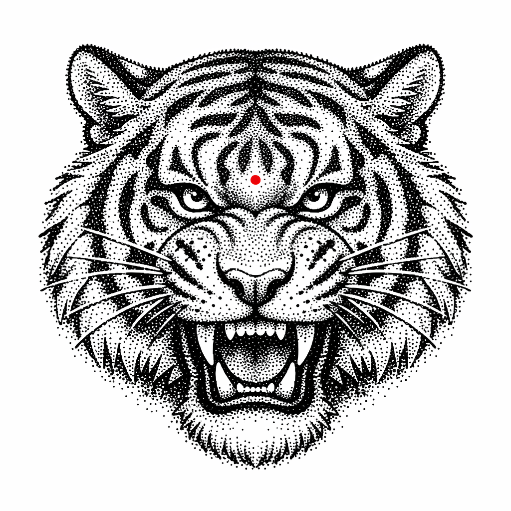 Example of Dotwork tattoo style