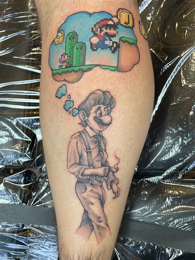 Super Mario tattoo