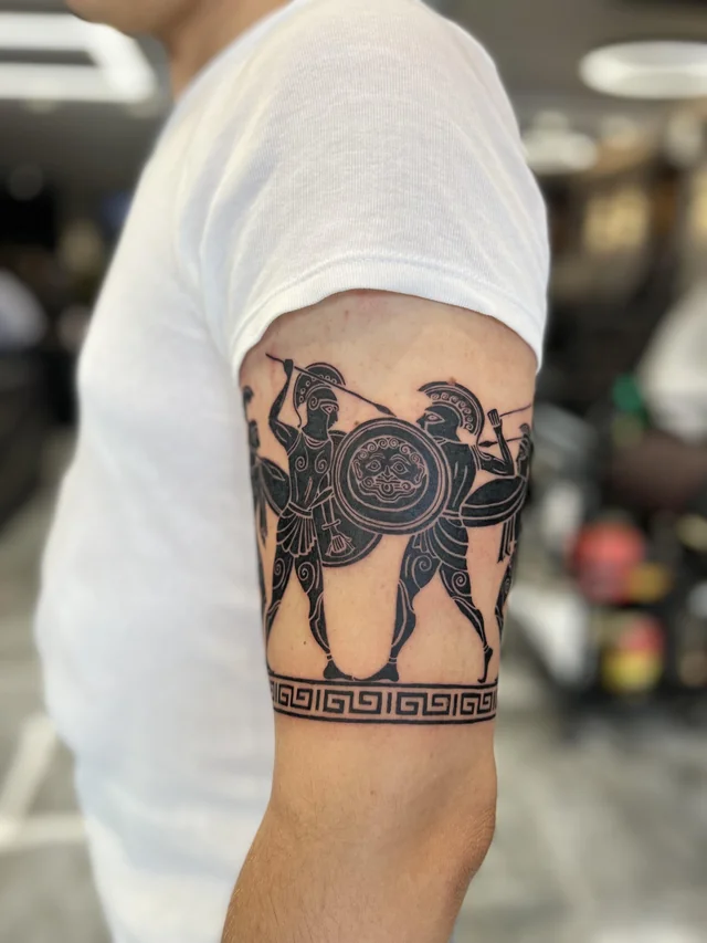 Greek tattoo sleeve